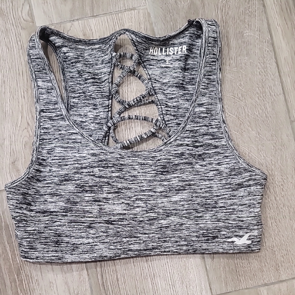 Hollister Gray Sports Bra Top